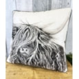 Highland Cow Grey Cushion 45x45 (4HL232)