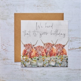 Herd Birthday Card Herd Birthday Card