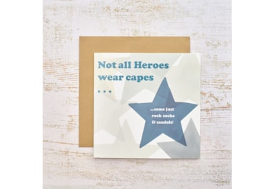 Humour Heroes Wear Capes Some Socks And Sandals Card Humour Heroes Wear Capes Some Socks And Sandals Card