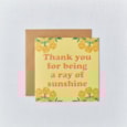 Ray Of Sunshine Thank You Card Ray Of Sunshine Thank You Card