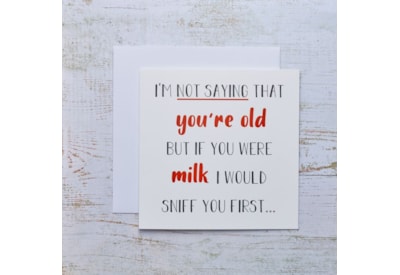 Old Milk Birthday Card Old Milk Birthday Card