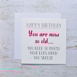 Cross Your Legs Birthday Card Cross Your Legs Birthday Card