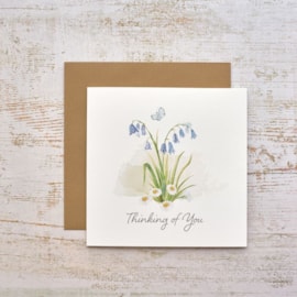 Meadow Fields Thinking Of You Bluebell Card
