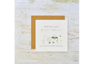 Baby Shower Farm Animals Card Baby Shower Farm Animals Card
