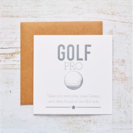 Golf Pro Card Golf Pro Card