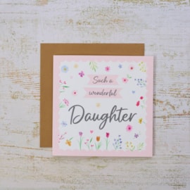 Wonderful Daughter Birthday Card Wonderful Daughter Birthday Card