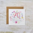 70 Fabulous Years Of You Floral Card 70 Fabulous Years Of You Floral Card