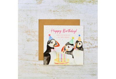 Happy Birthday Good Luck Puffin All Those Candles Out Card Happy Birthday Good Luck Puffin All Those Candles Out Card