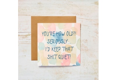 How Old Birthday Card Pastel Watercolour Rude Humour How Old Birthday Card Pastel Watercolour Rude Humour