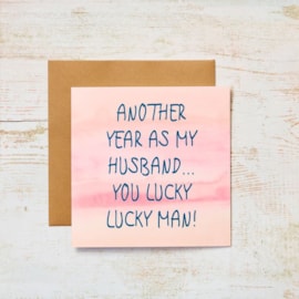 Lucky Man Husband Card Lucky Man Husband Card