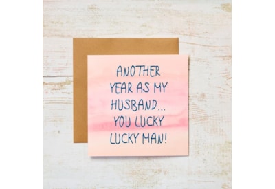 Lucky Man Husband Card Lucky Man Husband Card