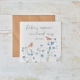 Robin Forget Me Not Sympathy Card Robin Forget Me Not Sympathy Card