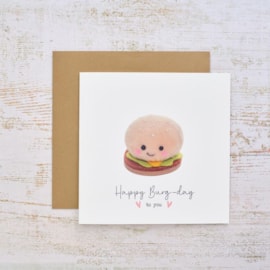 Tiny World Happy Burg-Day Burger Card