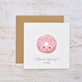 Tiny World Donut Worry Be Happy Card Tiny World Donut Worry Be Happy Card