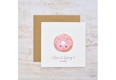 Tiny World Donut Worry Be Happy Card Tiny World Donut Worry Be Happy Card
