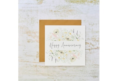 Happy Anniversary Pretty Flowers Card Happy Anniversary Pretty Flowers Card