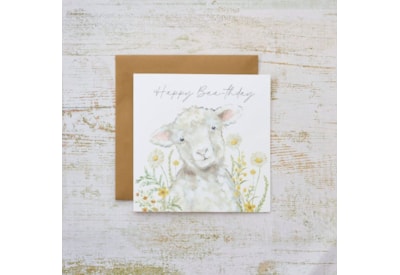 Floral Lamb Birthday Card Floral Lamb Birthday Card