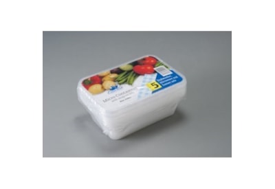 Essential 5 Airtight Micro Containers & Lids 650cc Essential 5 Airtight Micro Containers & Lids 650cc