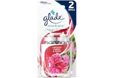 Glade Sence & Spray Refill Cherry & Peony 2pk 18ml (GSSPT)