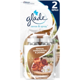 Glade Sence & Spray Refill Swood & Jasmine 2pk 18ml (GSSAT)