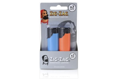 Zig-zag 2 Pack Windproof Lighters (ZIGWINDPROOF-2PK)