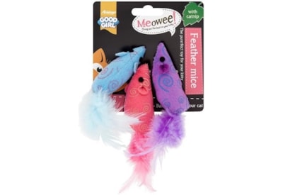 Meowee Mice Cat Toy 3 Pack 70mm (17181)