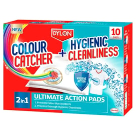 Dylon Colour Catcher & Hygiene 2in1 Pads 10's (11077)