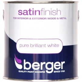 Berger Satin Brilliant White 2.5lt (5026264)
