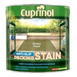 Cuprinol Anti-slip Decking Stain Golden Maple 2.5ltr Cuprinol Anti-slip Decking Stain Golden Maple 2.5ltr