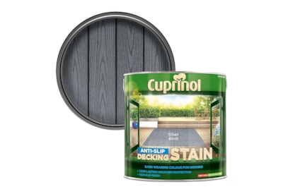 Cuprinol Anti-slip Decking Stain Silver Birch 2.5ltr Cuprinol Anti-slip Decking Stain Silver Birch 2.5ltr