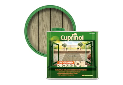 Cuprinol Uv Guard Decking Oil Nat/oak 2.5ltr (5122411)