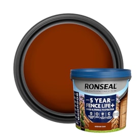 Ronseal Fence Life Plus + Medium Oak 5lt Ronseal Fence Life Plus + Medium Oak 5lt