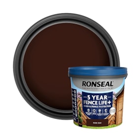 Ronseal Fence Life Plus + Dark Oak 5lt Ronseal Fence Life Plus + Dark Oak 5lt