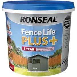 Ronseal Fence Life Plus + Slate 5lt Ronseal Fence Life Plus + Slate 5lt