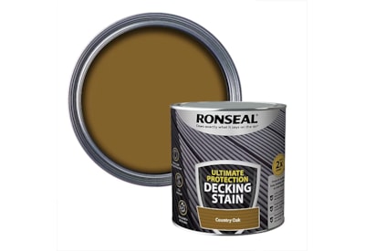 Ronseal Ultimate Decking Stain Country Oak 2.5l Ronseal Ultimate Decking Stain Country Oak 2.5l