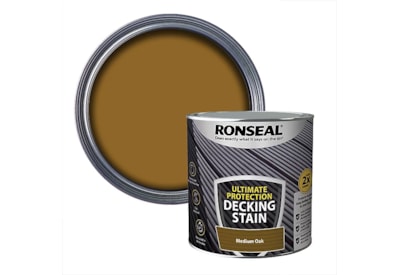 Ronseal Ultimate Decking Stain Medium Oak 2.5l Ronseal Ultimate Decking Stain Medium Oak 2.5l