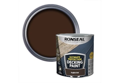 Ronseal Ultimate Decking Paint English Oak 2.5l Ronseal Ultimate Decking Paint English Oak 2.5l