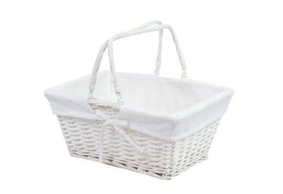 Jvl Shopping Basket With White Lining Jvl Shopping Basket With White Lining