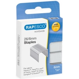 Rapesco Staples 24/6mm 2000 Rapesco Staples 24/6mm 2000