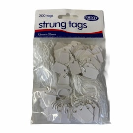 County Strung Tags 13mmx20mm 200s County Strung Tags 13mmx20mm 200s
