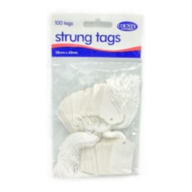 County Strung Tags 28mmx43mm 100s County Strung Tags 28mmx43mm 100s