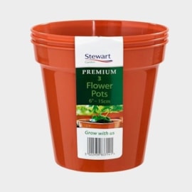 Stewart Premium Flower Pot 15cm 3s Stewart Premium Flower Pot 15cm 3s