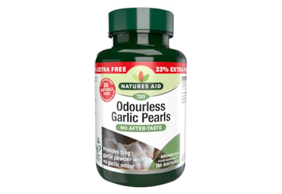 Natures Aid Garlic Pearls Odourless + 33% 90s (13335)
