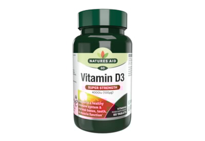 Natures Aid Vitamin D3 4000Iu 60S