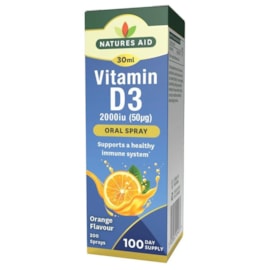 Natures Aid Vitamin D3 Spray 30ml (152410)