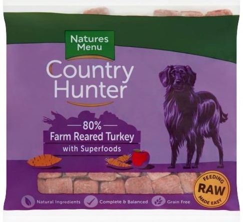 Country Hunter Raw Nuggets Farm Reared Turkey (frozen) 1kg (CHNTA)
