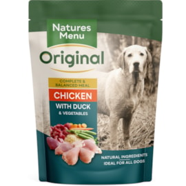 Natures Menu Cooked Food Pouches For Dogs Chicken & Duck 300g (NMPCD)