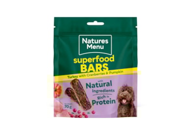 Natures Menu Superfood Bar Turkey With Cranberries+pumpkin 70g Natures Menu Superfood Bar Turkey With Cranberries+pumpkin 70g