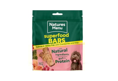 Natures Menu Superfood Bar Salmon+fish With Cranberries+kelp 70g Natures Menu Superfood Bar Salmon+fish With Cranberries+kelp 70g