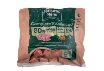 Natures Menu 80/20 Rabbit & Turkey Nuggets 1Kg (Frozen) Natures Menu 80/20 Rabbit & Turkey Nuggets 1Kg (Frozen)